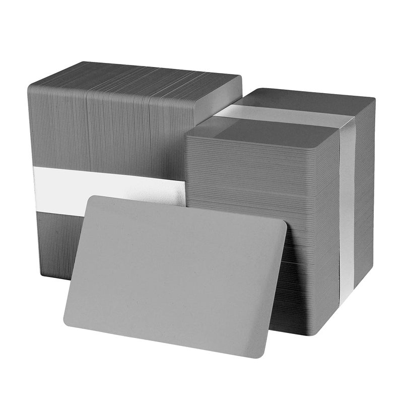 easyIDea Pack of 500 Grey CR80 PVC Cards | 30 mil by easyIDea - Image 1